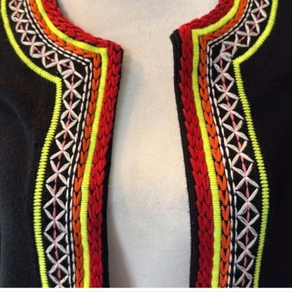 alice + oliva meemee embroidered open front jacket Size XS - Picture 6 of 12